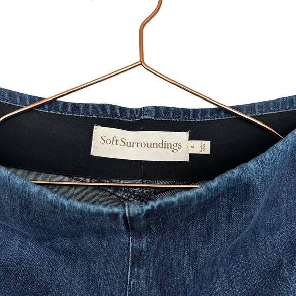 Soft Surroundings Jeans Skinny Ultimate Denim Pull On Medium Wash Blue - Picture 3 of 9